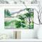 Designart - Lake and Mountains in Winter Season - Landscapes Painting Print on Wrapped Canvas